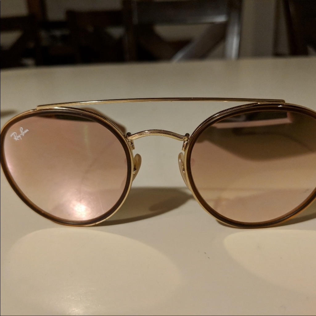 Rayban Round Double Bridge Sunglasses
